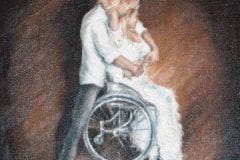 Ritratto di ballerina in sedia a rotelle