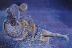 Ritratto di ballerino in sedia a rotelle